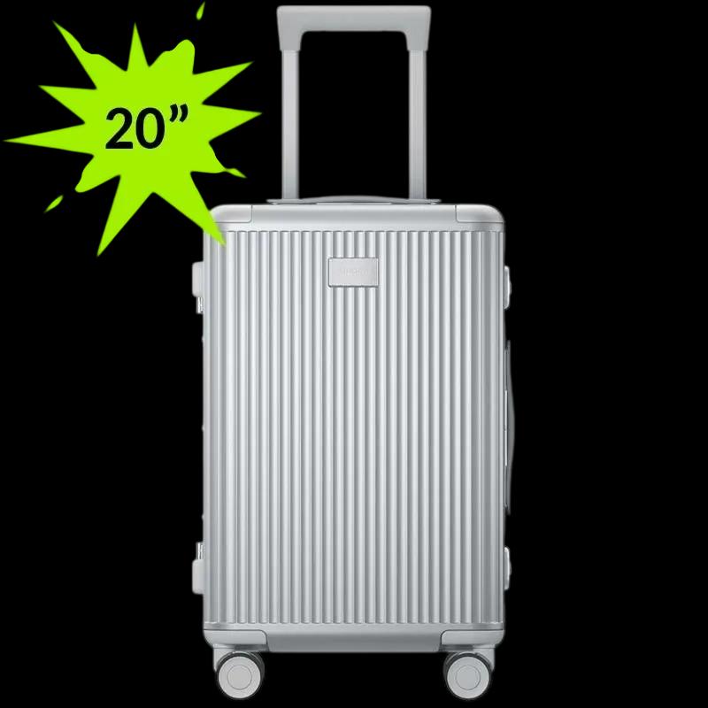 Mala de Viagem XIAOMI Aluminum Frame Luggage 20" (Policarbonato e poliéster - Cinza)