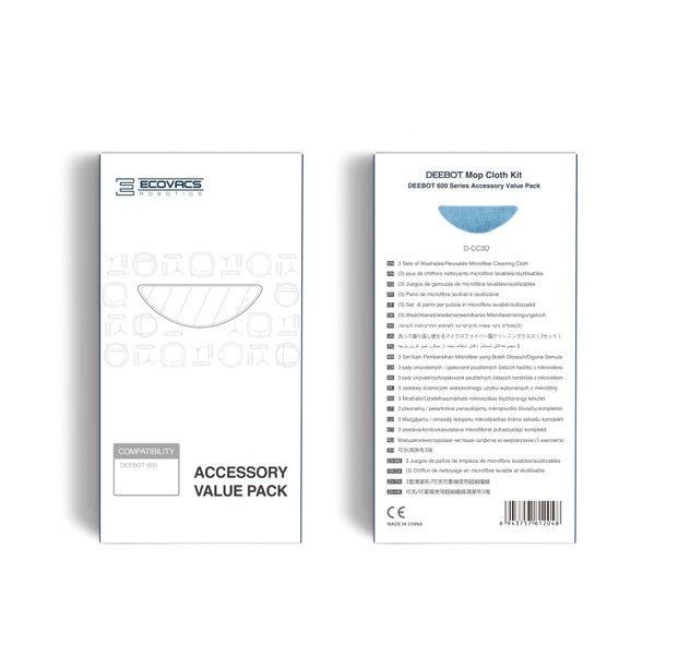 Panos de Limpeza ECOVACS D-CC3D (Altura 55 mm (embalagem) - Azul), miniatura 3