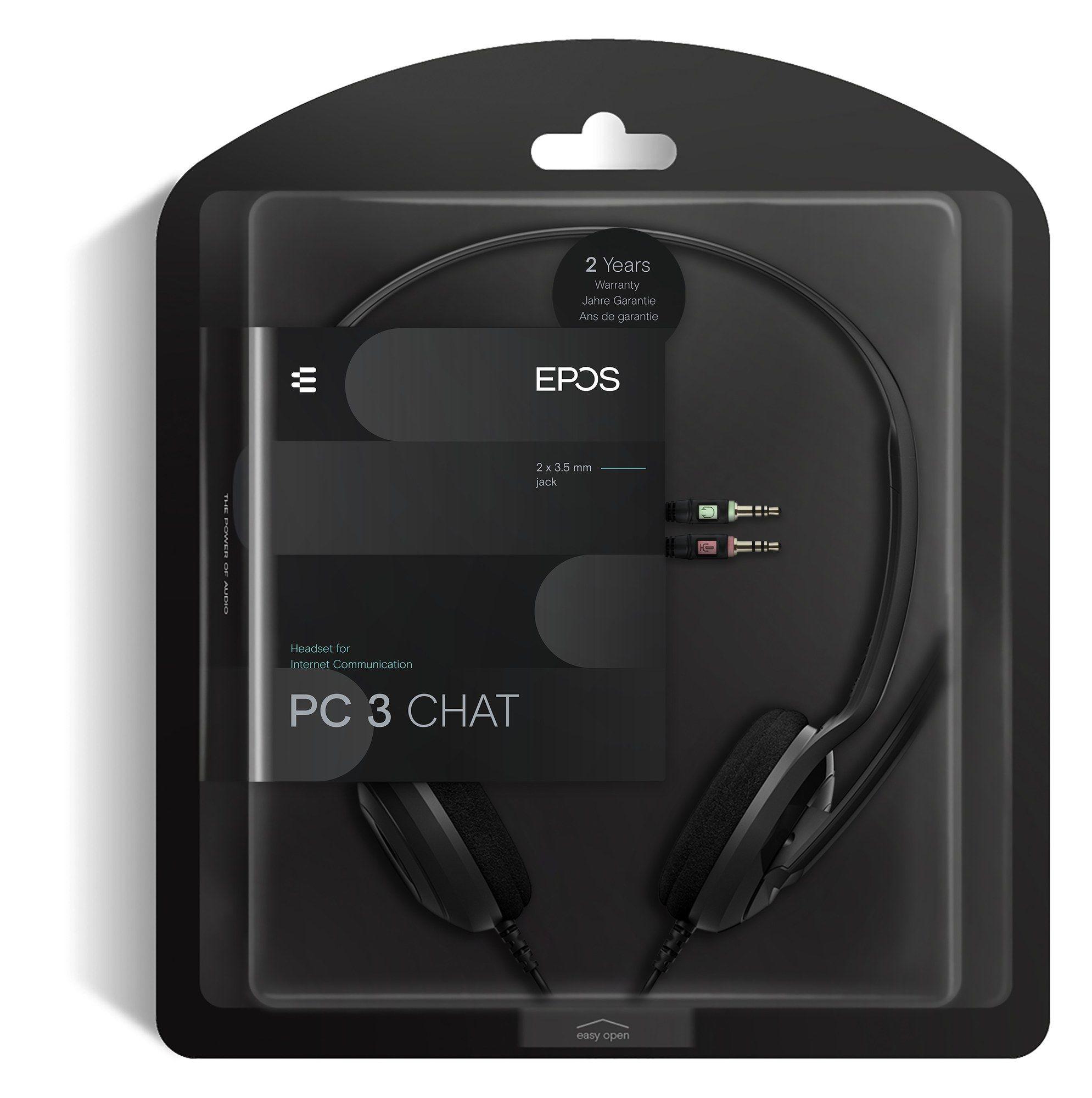 Headset EPOS SENNHEISER PC 3 Chat (Binaural - Com fios - Supra-aural - Preto) — miniatura 10