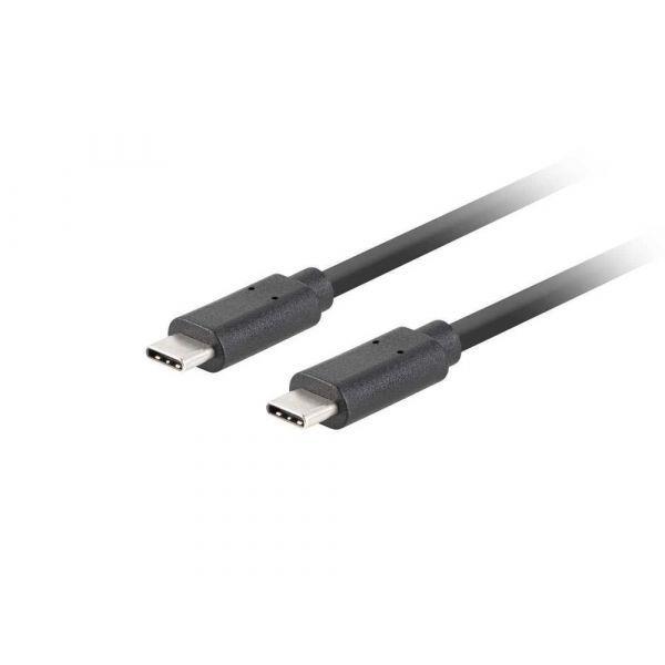 Cabo USB-C LANBERG CA-CMCM-32CU-0010-BK (1 m - USB-C - Preto) — miniatura 2