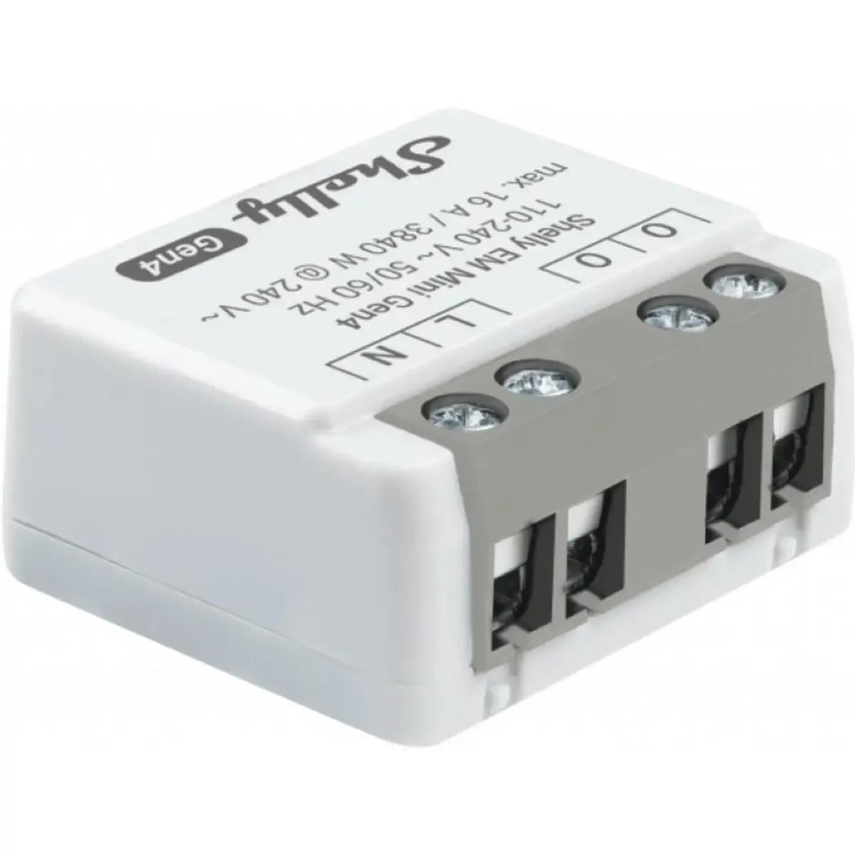 Módulo de Medição de Energia SHELLY EM Mini Gen4 (Cinzento), miniatura 3