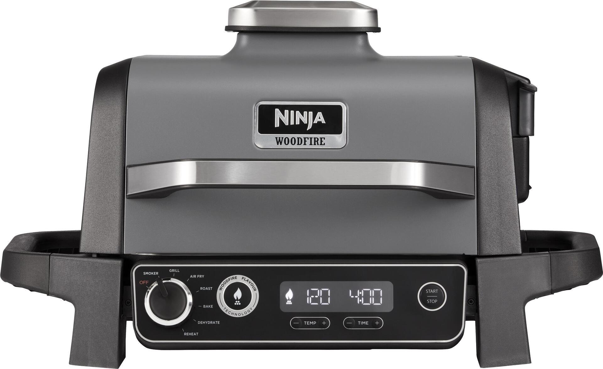 Grelhador Elétrico NINJA Woodfire OG701EU (Altura 34 cm - Preto)