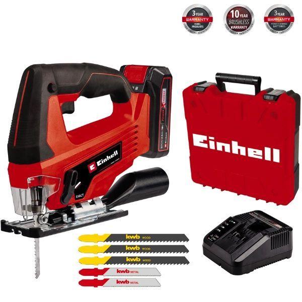 Serra Tico-Tico EINHELL TC-JS 18 Li (18 V - Bateria - Vermelho/Preto)