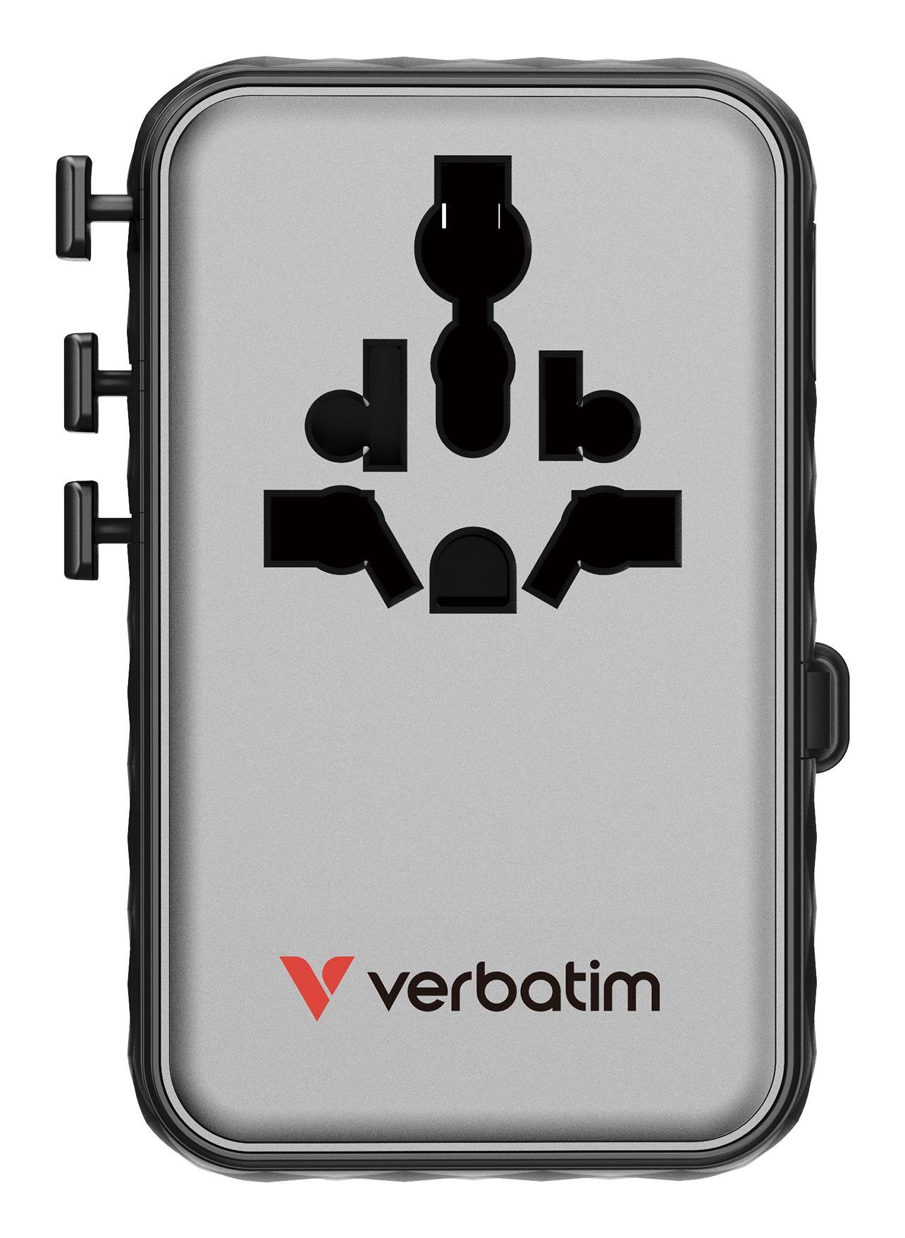 Carregador de Viagem Universal VERBATIM 30191 (USB C - Universal - AC - Preto), miniatura 2