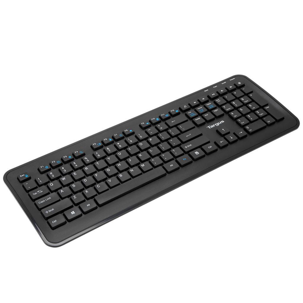 Conjunto de Teclado e Rato TARGUS AKM610ES (Espanhol - Tamanho completo - RF Wireless - Preto), miniatura 2