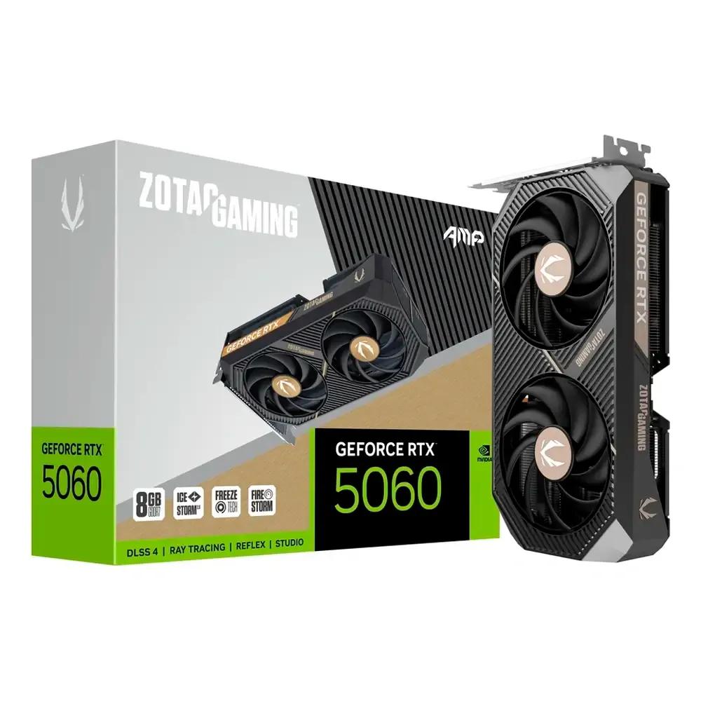 Placa Gráfica ZOTAC GeForce RTX 5060 AMP (GeForce RTX 5060 - 8 GB - 128 bit - Preto) — miniatura 2
