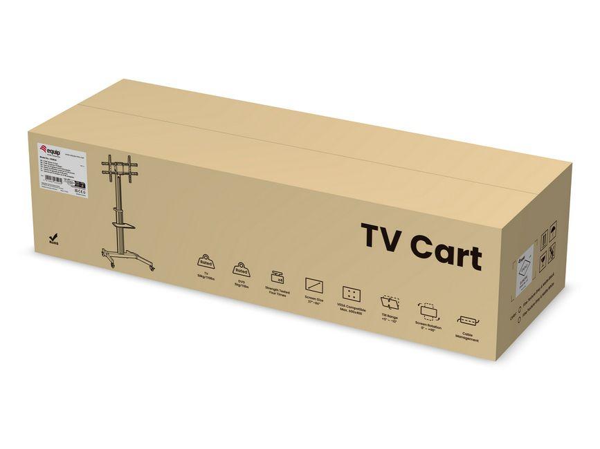 Suporte de Chão TV EQUIP 650630 (600 x 400 mm - 200 x 200 mm - 2,18 m - Prateado), miniatura 9