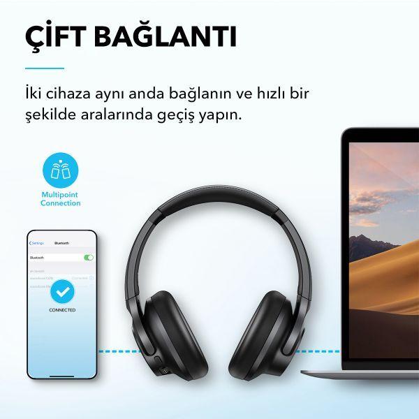 Auscultadores SOUNDCORE Q20i (Versão 5 - USB-C - Até 90% - Azul), miniatura 4