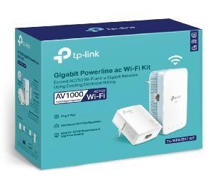 Kit de Adaptadores Powerline TP-LINK TL-WPA7517 KIT (Wi-Fi 5 - 300,433 Mbit/s - 2,4 GHz e 5 GHz - Branco) — miniatura 3