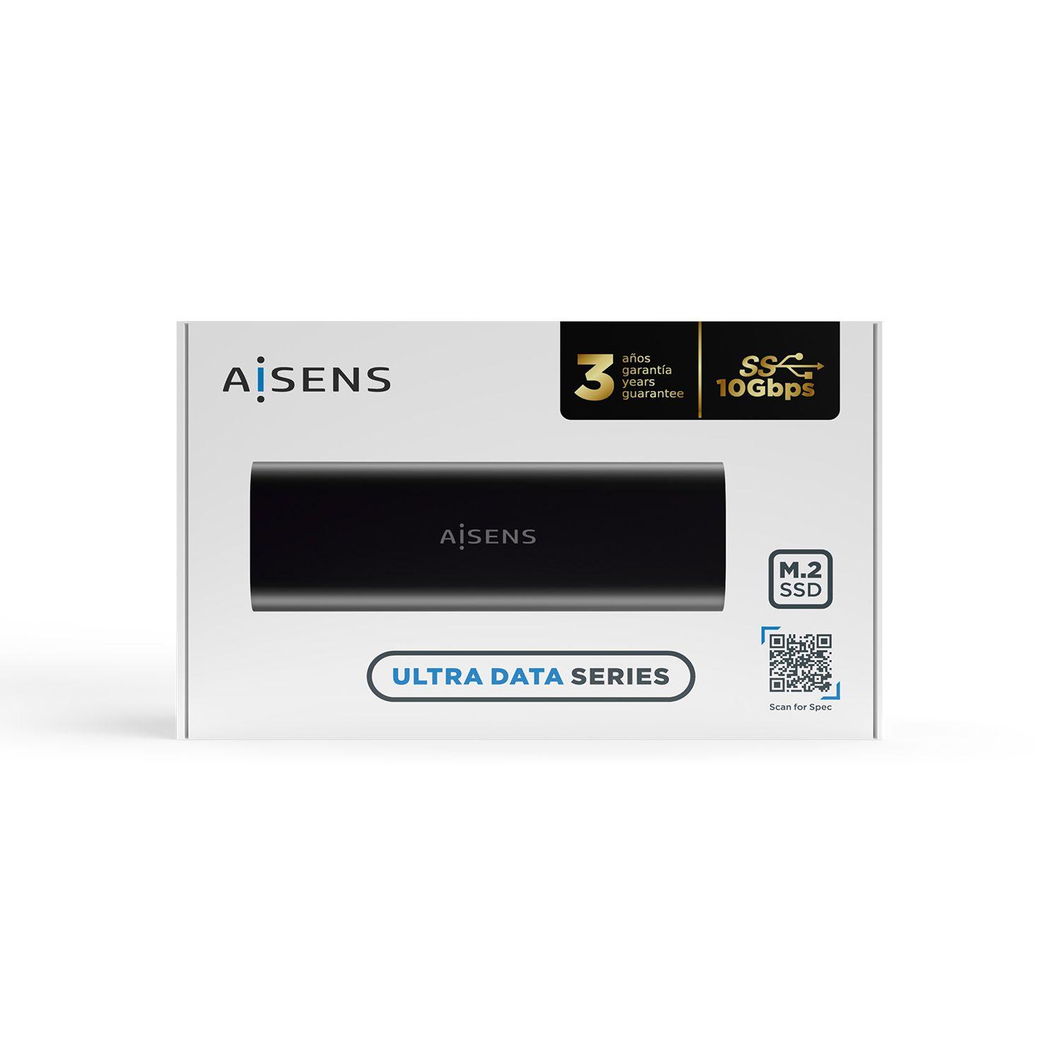 Caixa Externa AISENS ASM2-014B (2 TB - USB-C para USB-C - SATA e NVMe - Preto) — miniatura 6