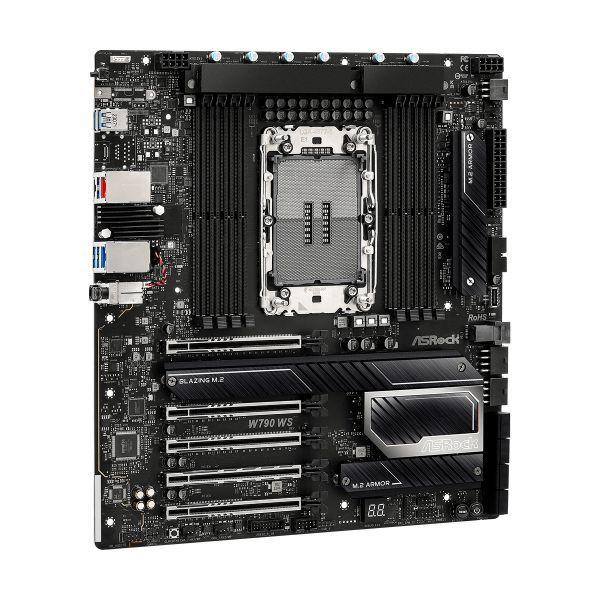 Motherboard ASROCK W790 WS R2.0 (LGA 4677 (Socket E) - Intel Xeon W - Quadri-canal - Preto), miniatura 3