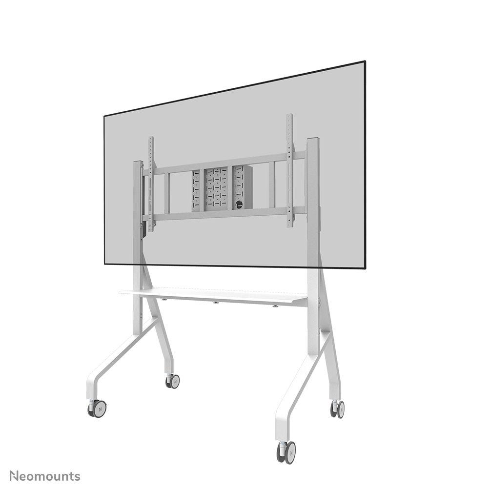 Suporte de Chão para Televisão com Rodas NEOMOUNTS FL50-575WH1 (65–115″ - 125 kg - Branco)