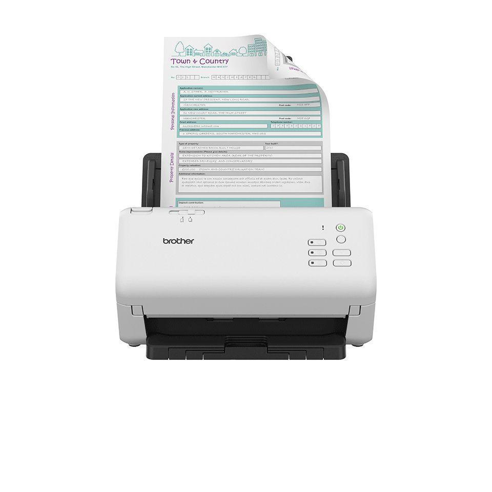 Scanner BROTHER ADS-4300N (Preto e Branco)