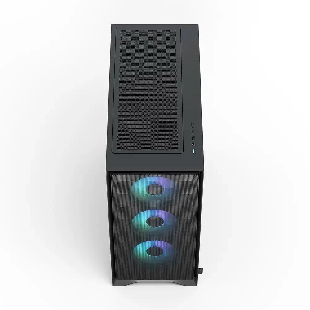 Caixa ATX FRACTAL DESIGN Pop 2 Air Black TG RGB (ATX, Micro ATX, Mini-ITX - Midi Tower - Aço - Preto) — miniatura 5