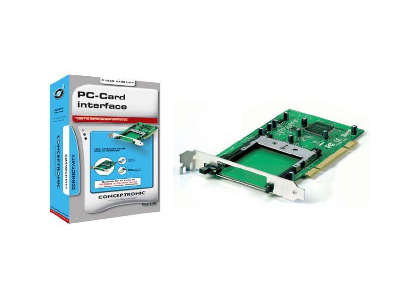 Placa Adaptadora PCI PCMCIA CONCEPTRONIC CIPCARD (Verde e Prateado) — miniatura 2