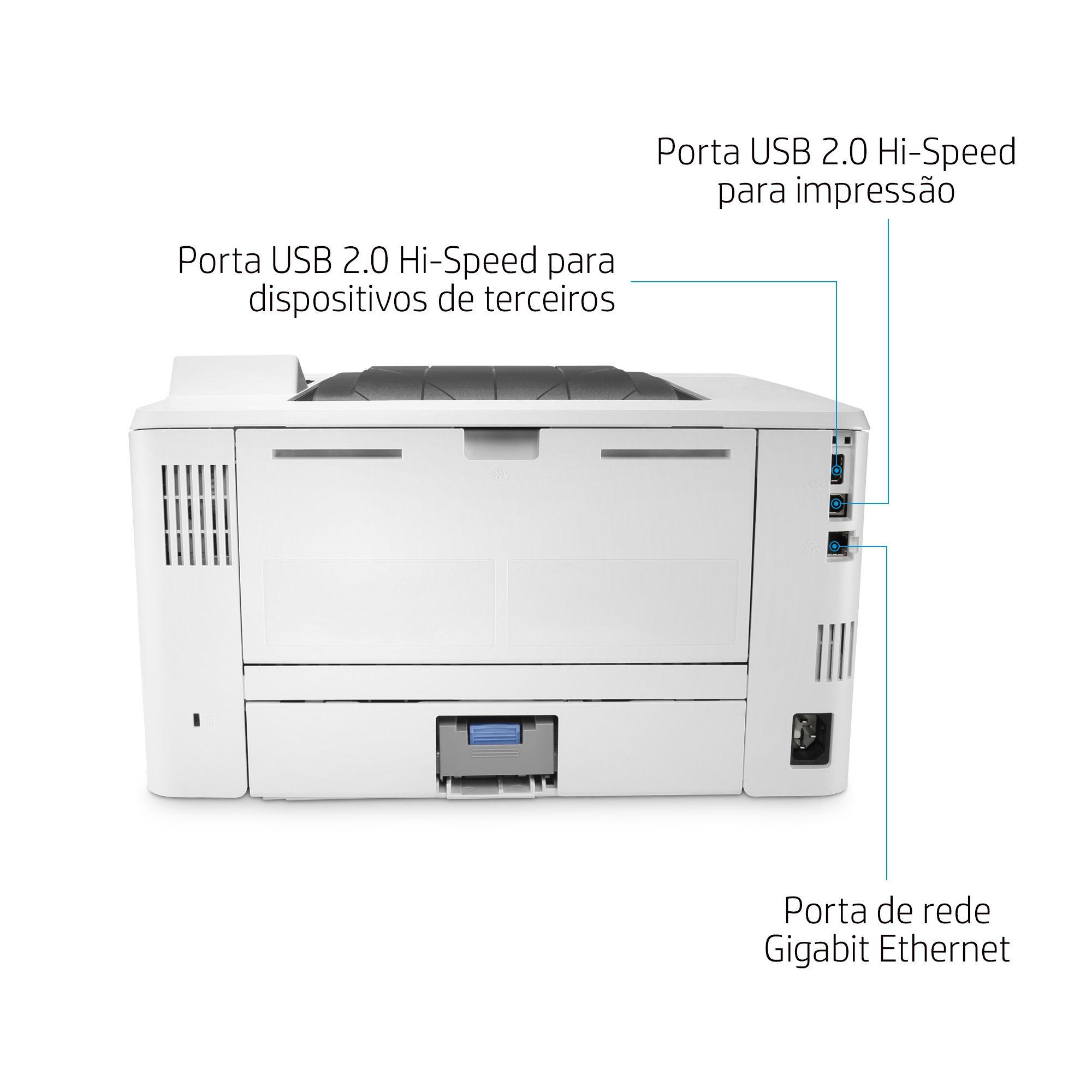 Impressora Laser HP LaserJet Enterprise M406dn (A4 - Impressão a preto e branco - 350 folhas - Branco) — miniatura 10