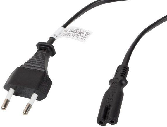 Cabo de Alimentação LANBERG CA-C7CA-10CC-0018-BK (1,8 m - CEE 7/16, macho - IEC 320 C7, fêmea, 2 pinos - Preto), miniatura 3