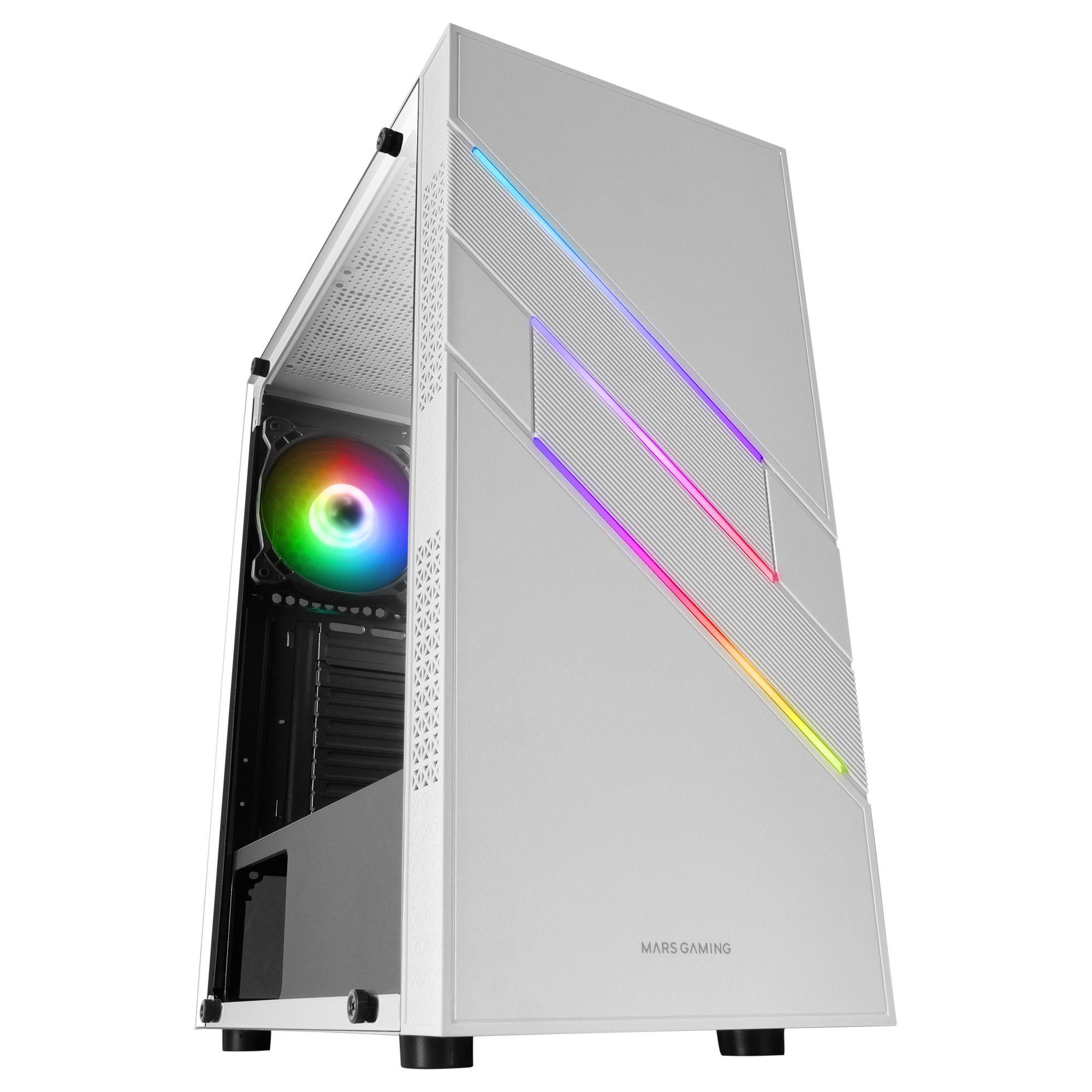 Caixa de Computador MARS GAMING MC-U3 XL ARGB (ATX, Micro ATX, Mini-ITX - 2,5" - 15,8 cm - Branco) — miniatura 6