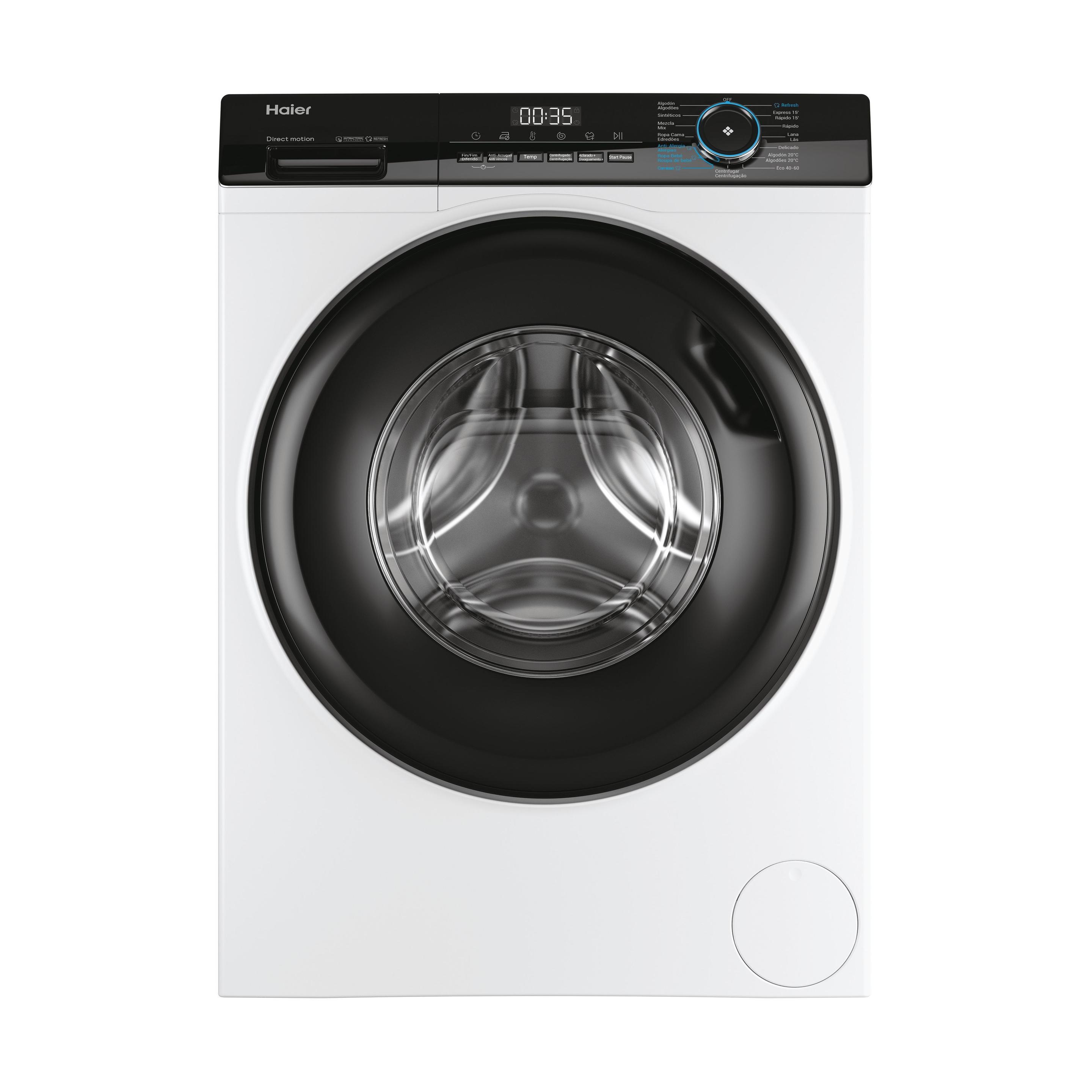Máquina de Lavar Roupa Independente HAIER HW100-B14939-IB (1400 RPM - B - A - Branco)