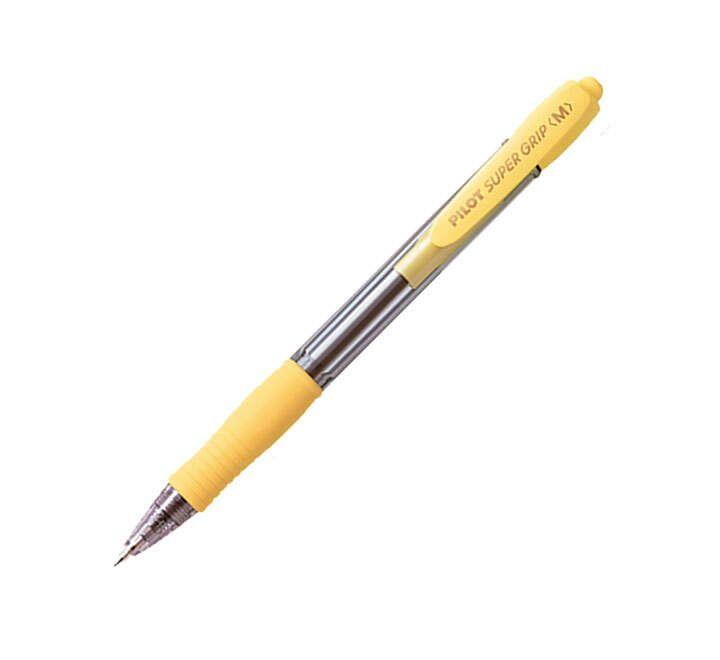 Caneta Esferográfica PILOT Super Grip BPGP-10R-M-Y (Amarelo)