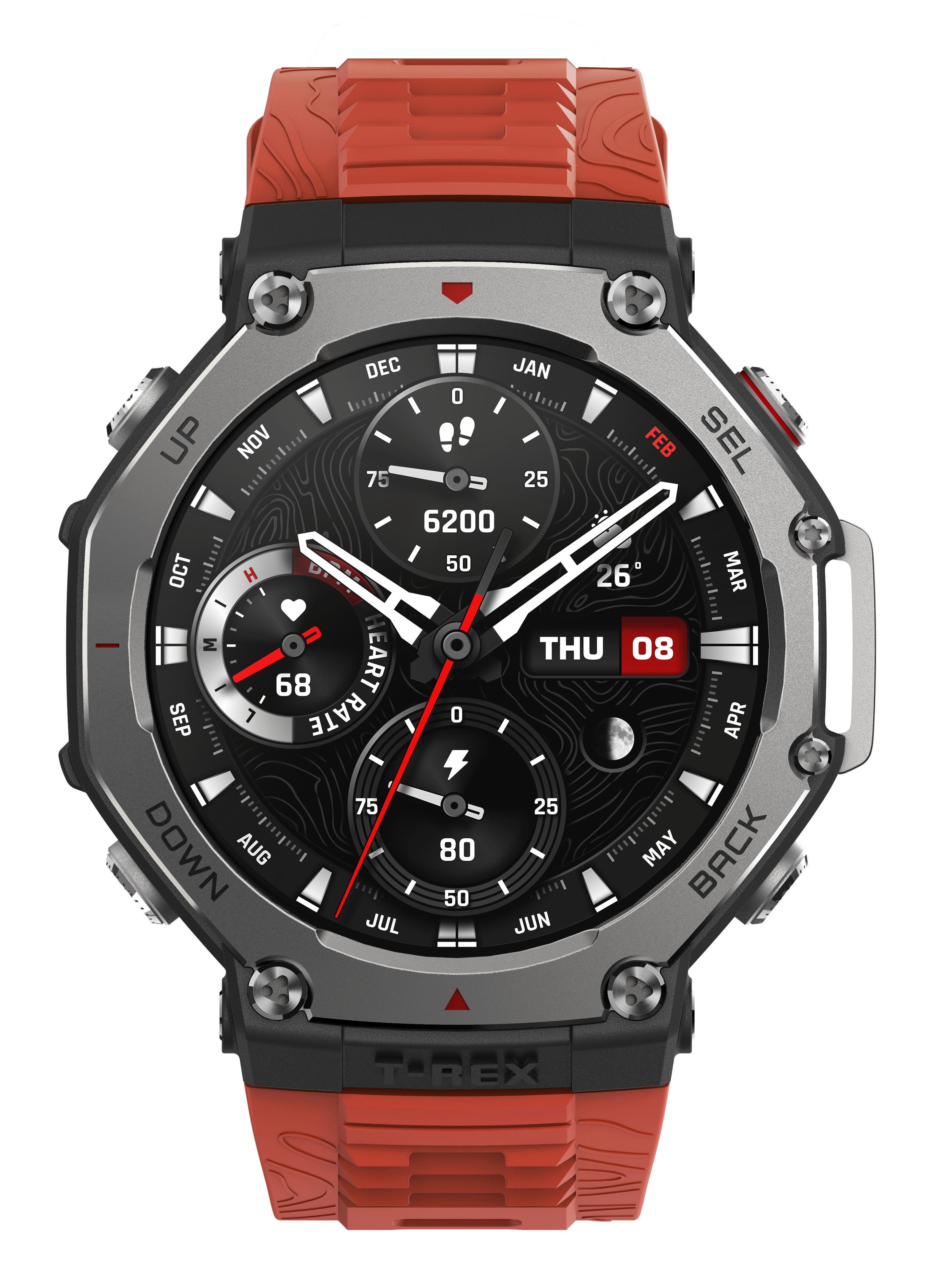 Smartwatch AMAZFIT T-Rex 3 (Redondo - Zepp OS - OLED - Vermelho Lava) — miniatura 2