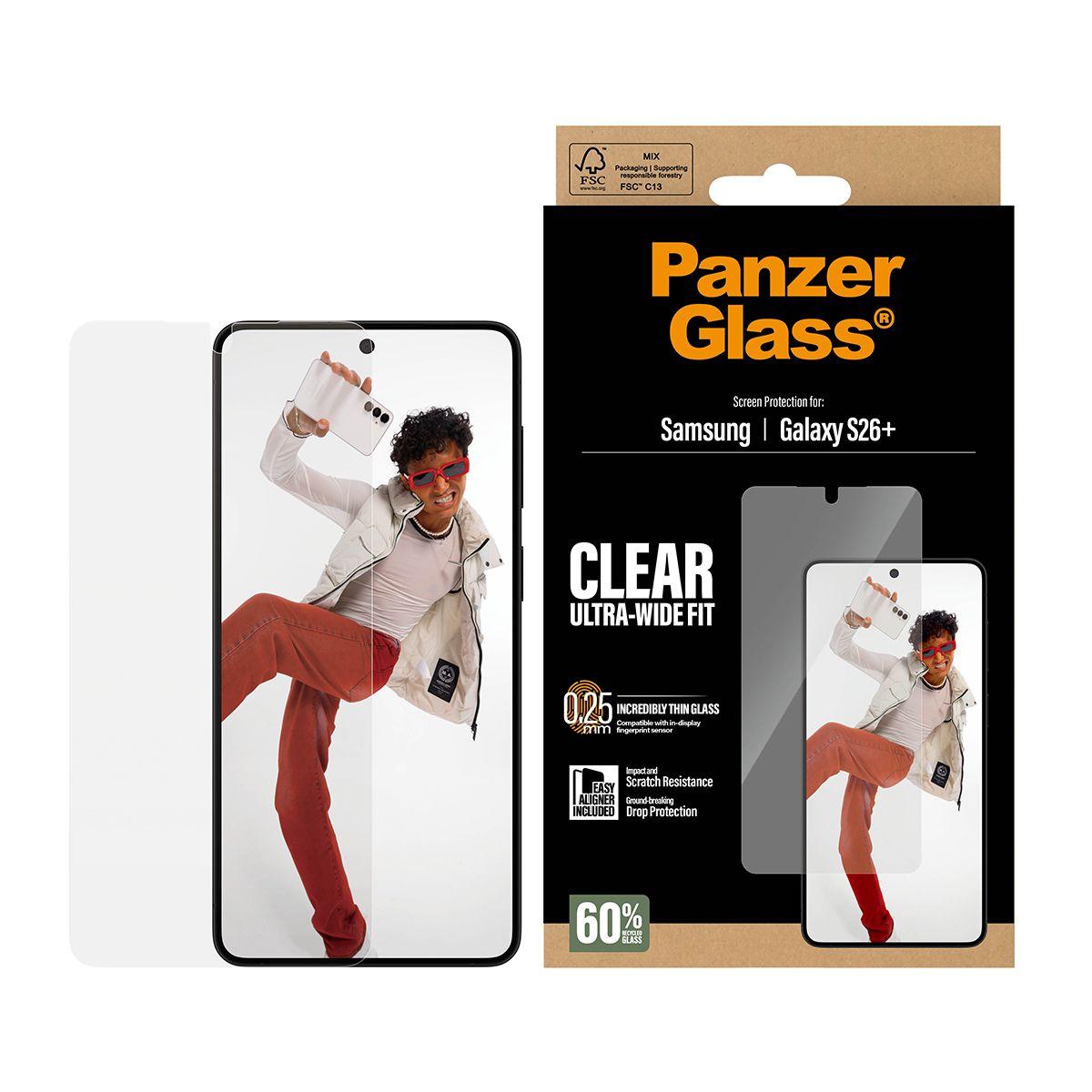 Película de Proteção de Ecrã PANZERGLASS Galaxy S26+ EasyAligner (Samsung Galaxy S26+ - Samsung - Transparente) — miniatura 2