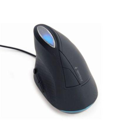Rato GEMBIRD MUS-ERGO-03 (Mão direita - 3200 DPI - Ótico - Preto), miniatura 2