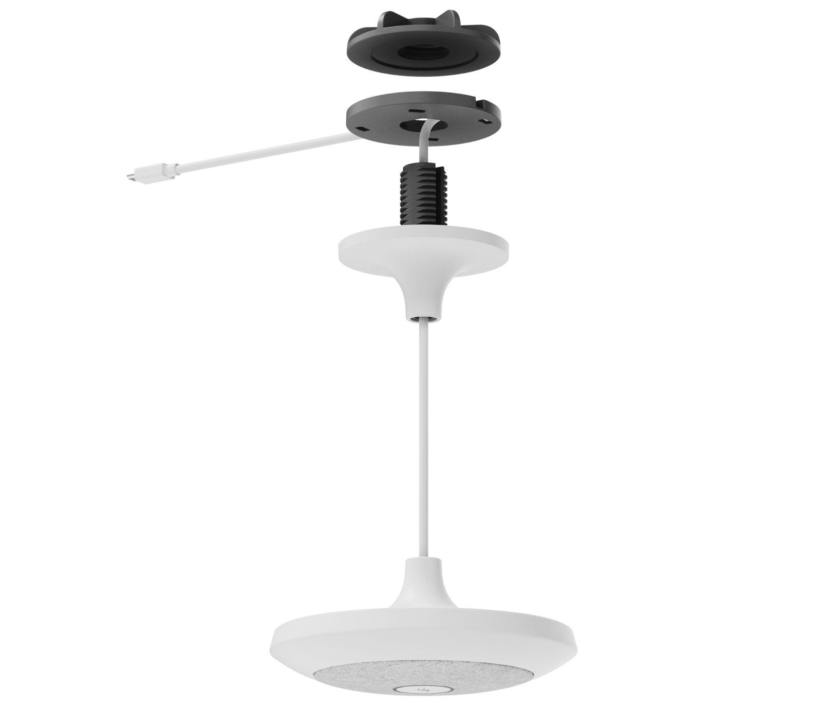 Suporte de Suspensão LOGITECH Rally Mic Pod (Branco)