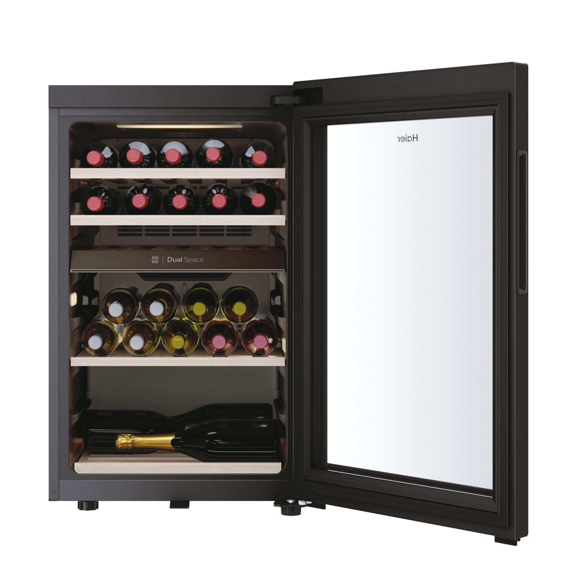 Cave de Vinho Independente HAIER HWS42GDAU1 (42 garrafas - 5 prateleiras - 106 L - Preto), miniatura 3