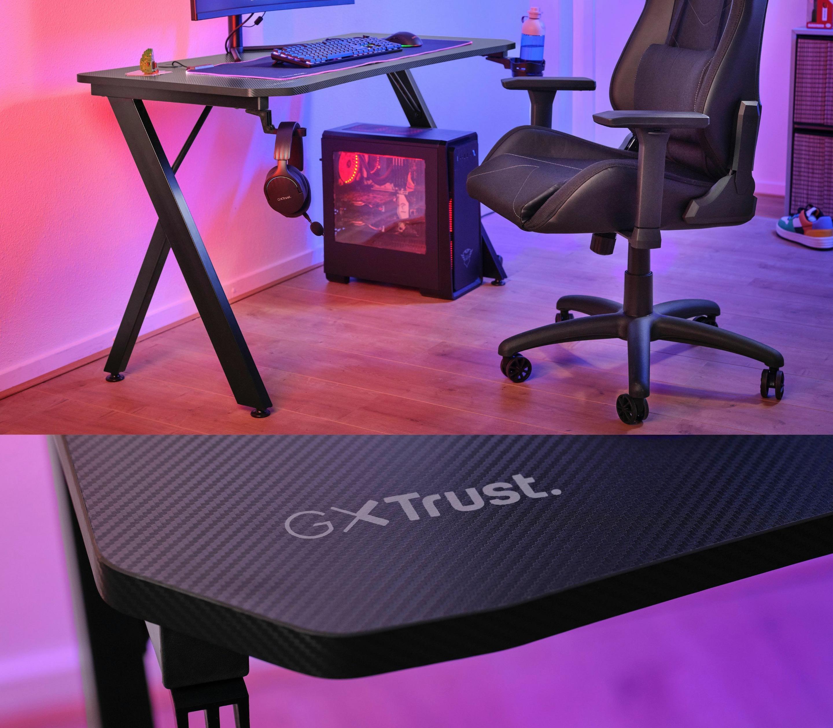 Secretária Gaming TRUST GXT 700 Omnius (Preto) — miniatura 8