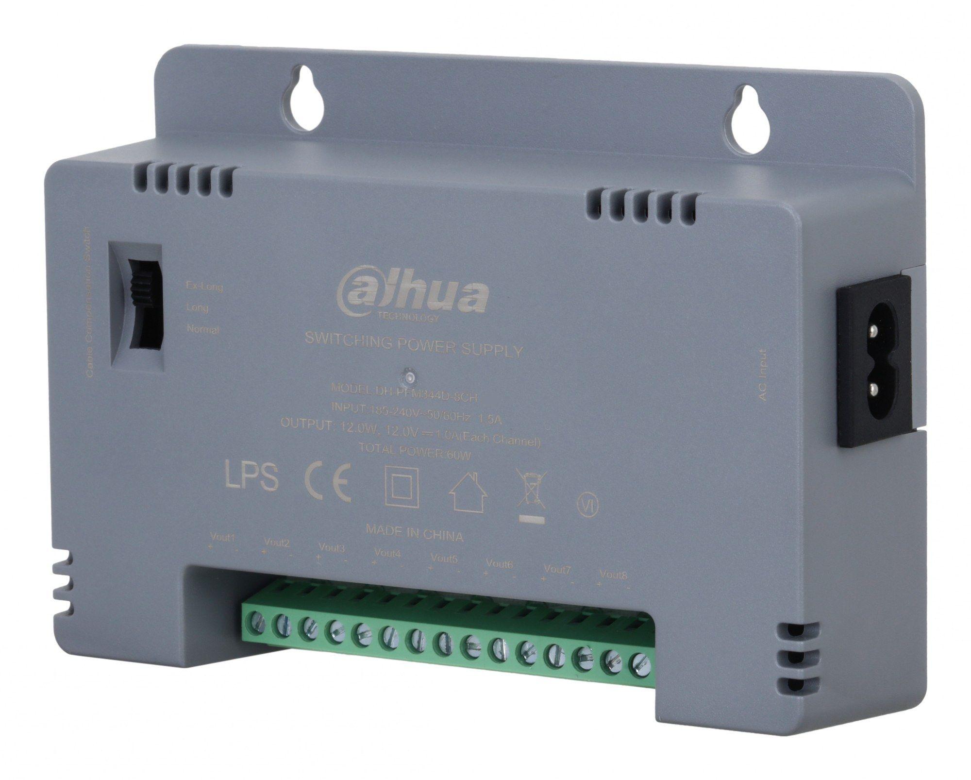 Fonte de Alimentação para Câmaras de Segurança DAHUA PFM344D-8CH-EN (60 W - 8 Câmaras - Cinzento), miniatura 2