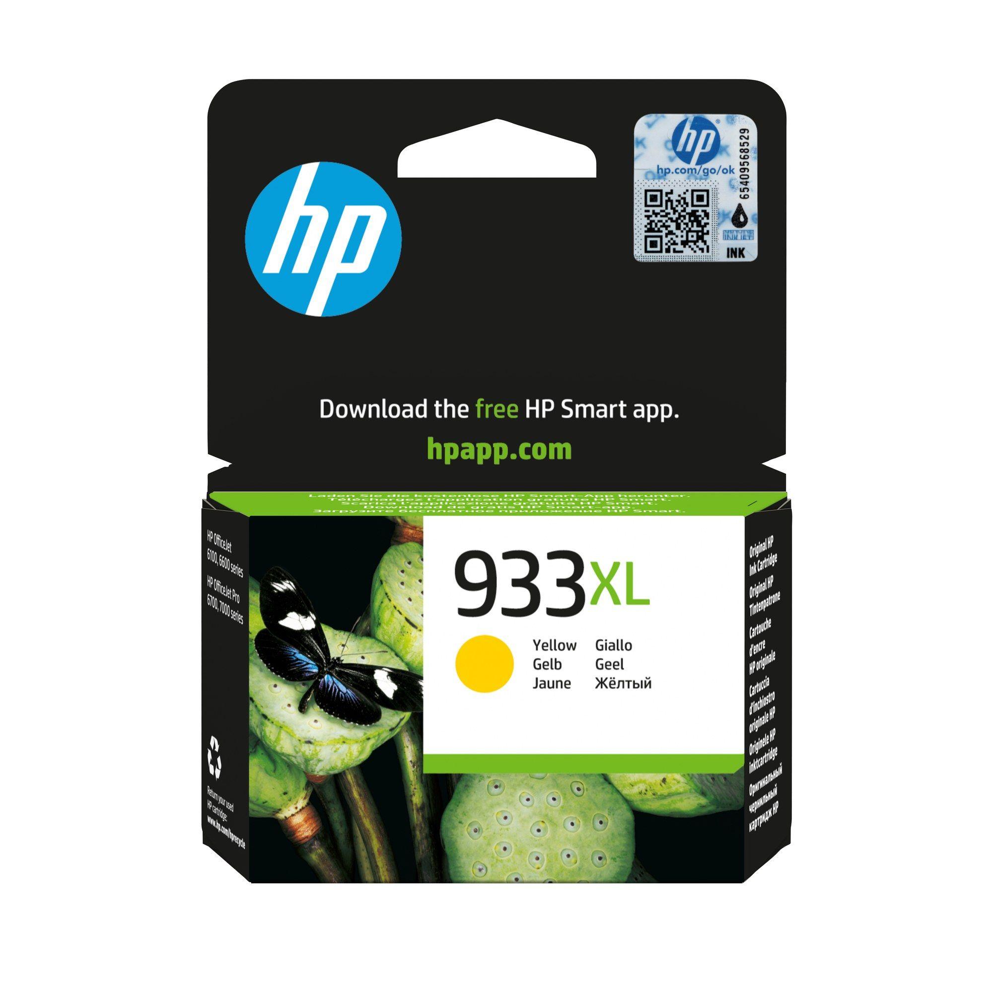 Tinteiro Original HP 933XL CN056AE (825 páginas a cores - Amarelo)
