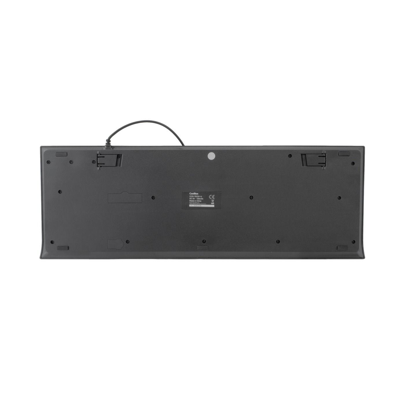 Teclado COOLBOX COO-TEC01-U (Espanhol - Interruptor de membrana - USB - Preto) — miniatura 4