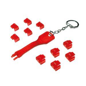 Bloqueador de Portos RJ45 LOGILINK MP0042 (Vermelho), imagem 1