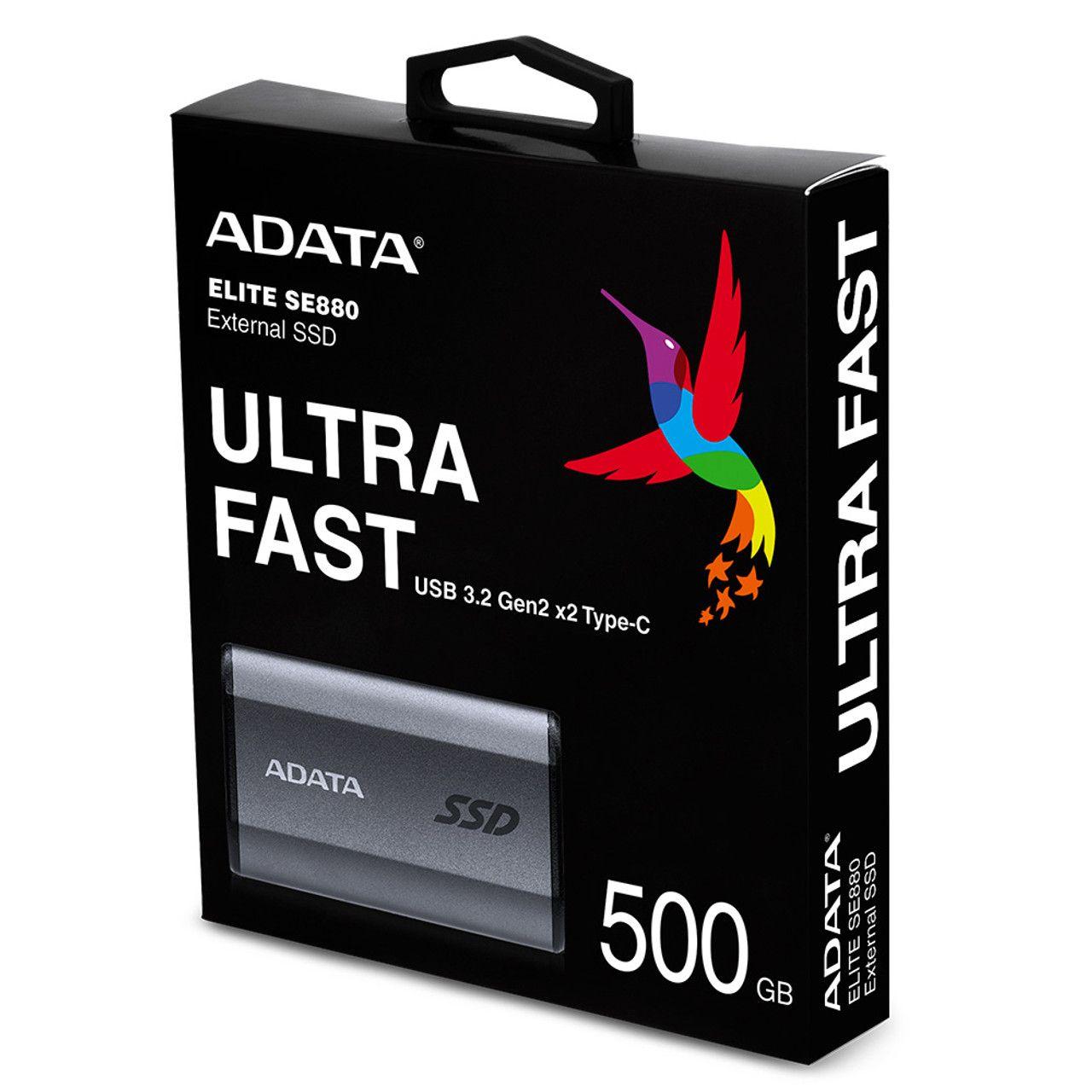 SSD ADATA SE880 (500 GB - USB-C 3.2 Gen 2x2 - Cinzento) — miniatura 5