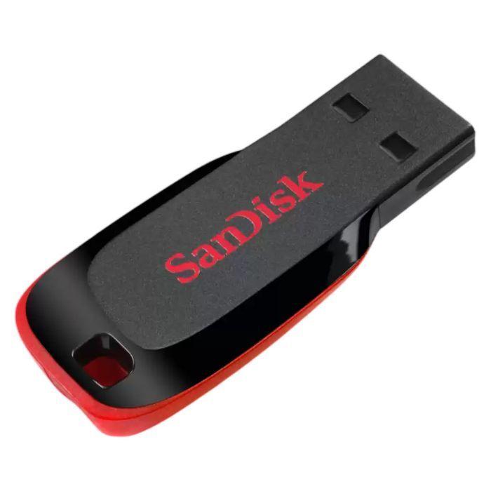 Pen USB SANDISK Cruzer Blade SDCZ50-032G-B35 (Sem tampa - USB 2.0 - Até 28 MB/s - Preto e Vermelho), miniatura 2