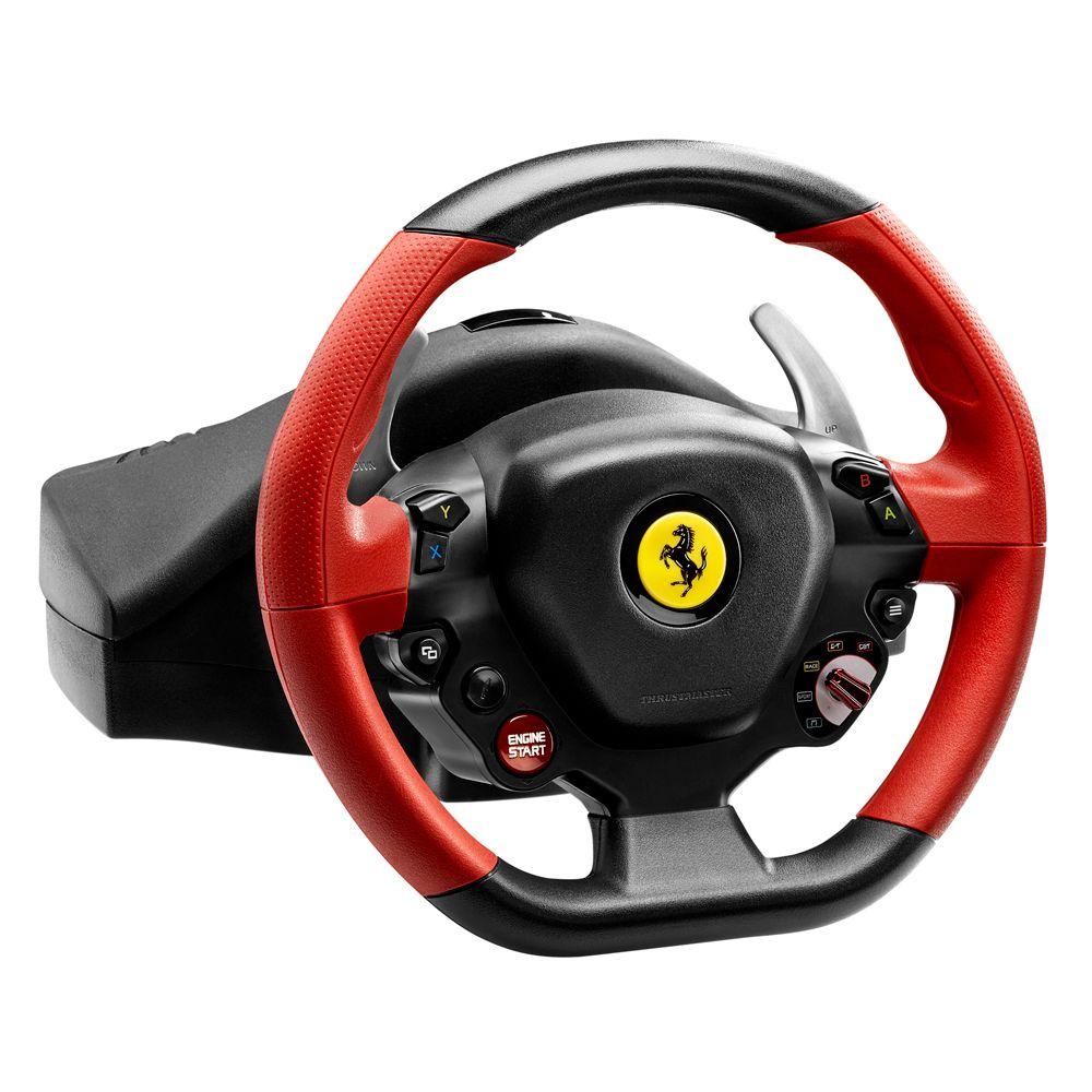 Volante e Pedais THRUSTMASTER Ferrari 458 Spider (Xbox - Com fios - Preto e Vermelho) — miniatura 4