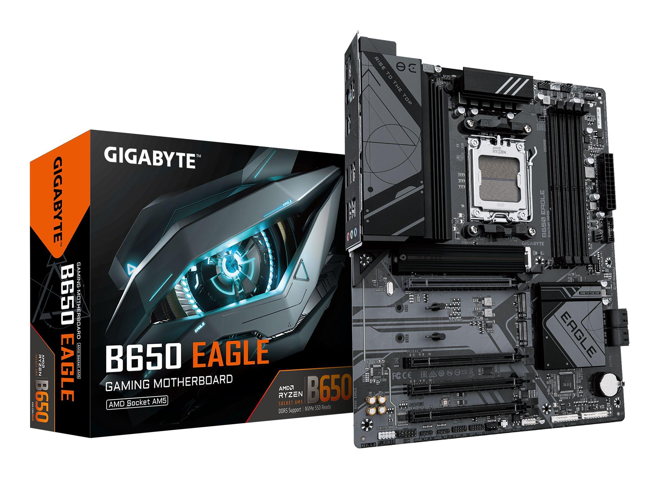 Motherboard GIGABYTE B650 EAGLE (AM5 - ATX - Duplo canal - Castanho)