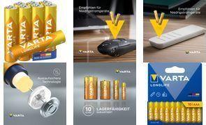 Pilhas Alcalinas VARTA Longlife AAA (10 Unidades - 1,5 V)