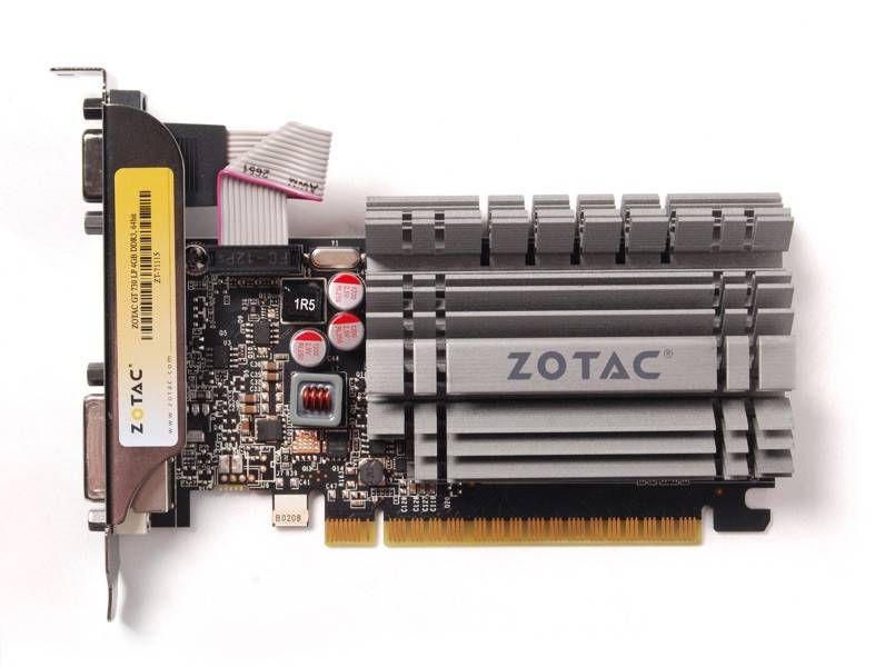 Placa Gráfica ZOTAC ZT-71115-20L (NVIDIA GeForce GT 730 - 1600 MHz - 4 GB - Preto/Cinzento/Prateado), miniatura 3