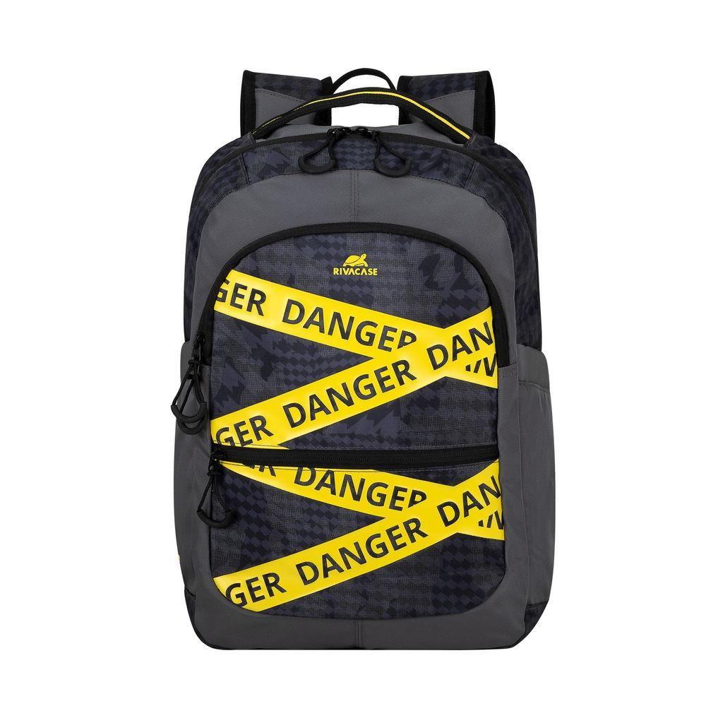 Mochila para Portátil RIVACASE 5431 (20 L - até 15,6" - Cinzento Camuflado)