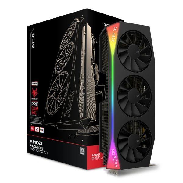 Placa Gráfica XFX Mercury RX9070XT OC Gaming Edition (Radeon RX 9070 XT - Full-Height/Full-Length - 16GB GDDR6 - Preto), miniatura 4