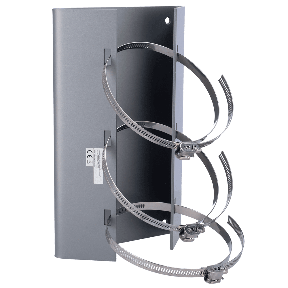Suporte de Poste HIKVISION DS-4650ZJ-PSLY (Aço Inoxidável 316L - 314 × 197 × 198 mm - Cinzento)