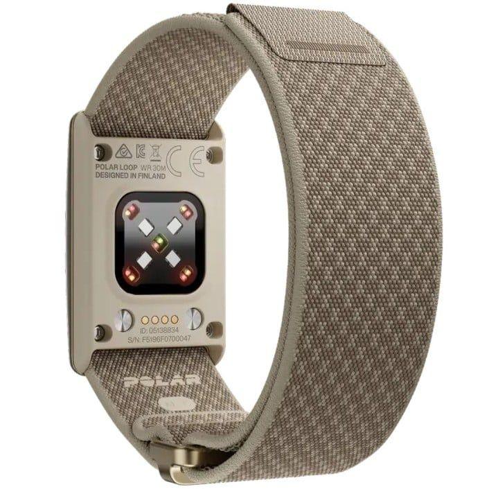 Pulseira de Atividade POLAR Loop Gen2 (Rectângulo - Bege areia - Tecido - Bege areia)