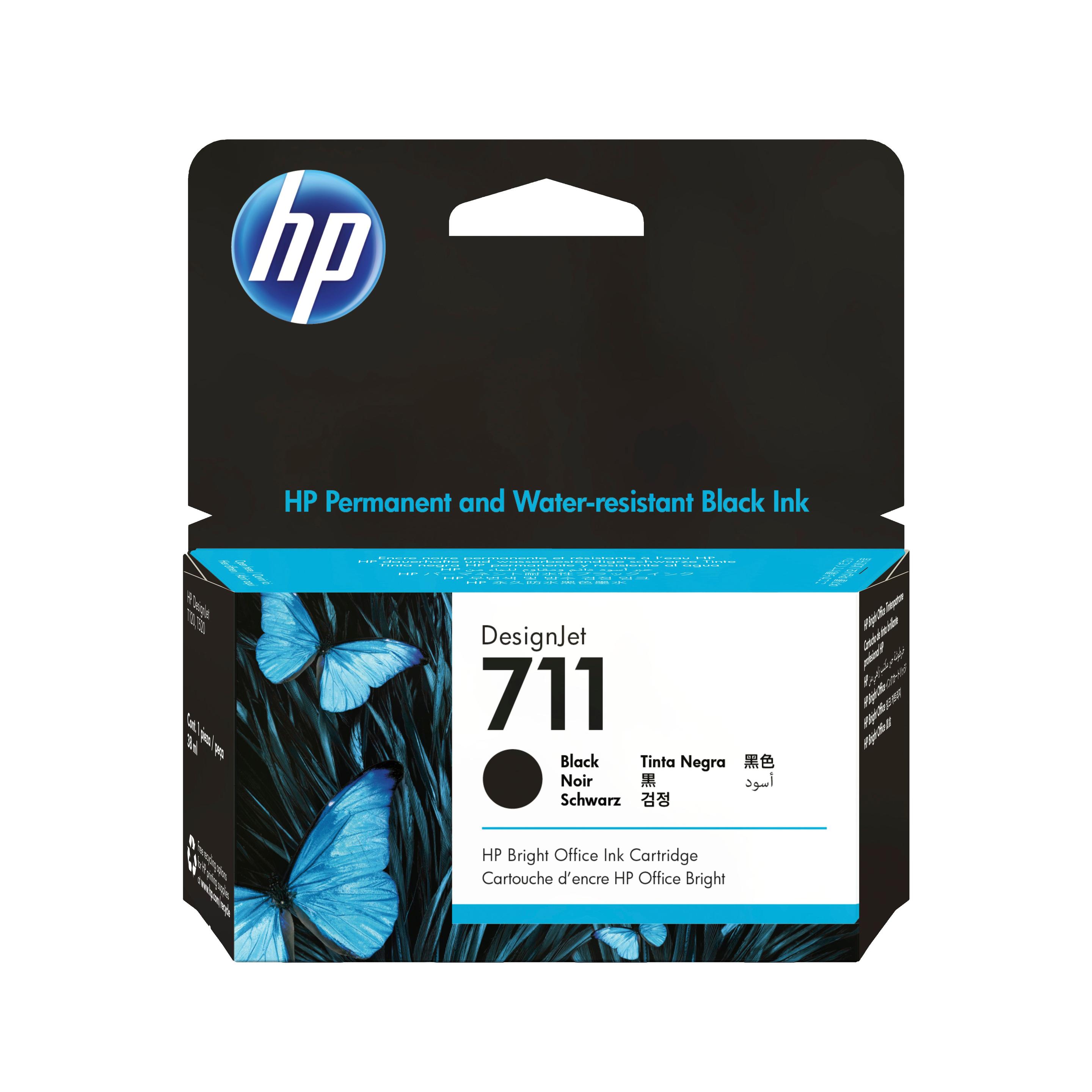 Tinteiro HP 711 CZ129A (Preto)
