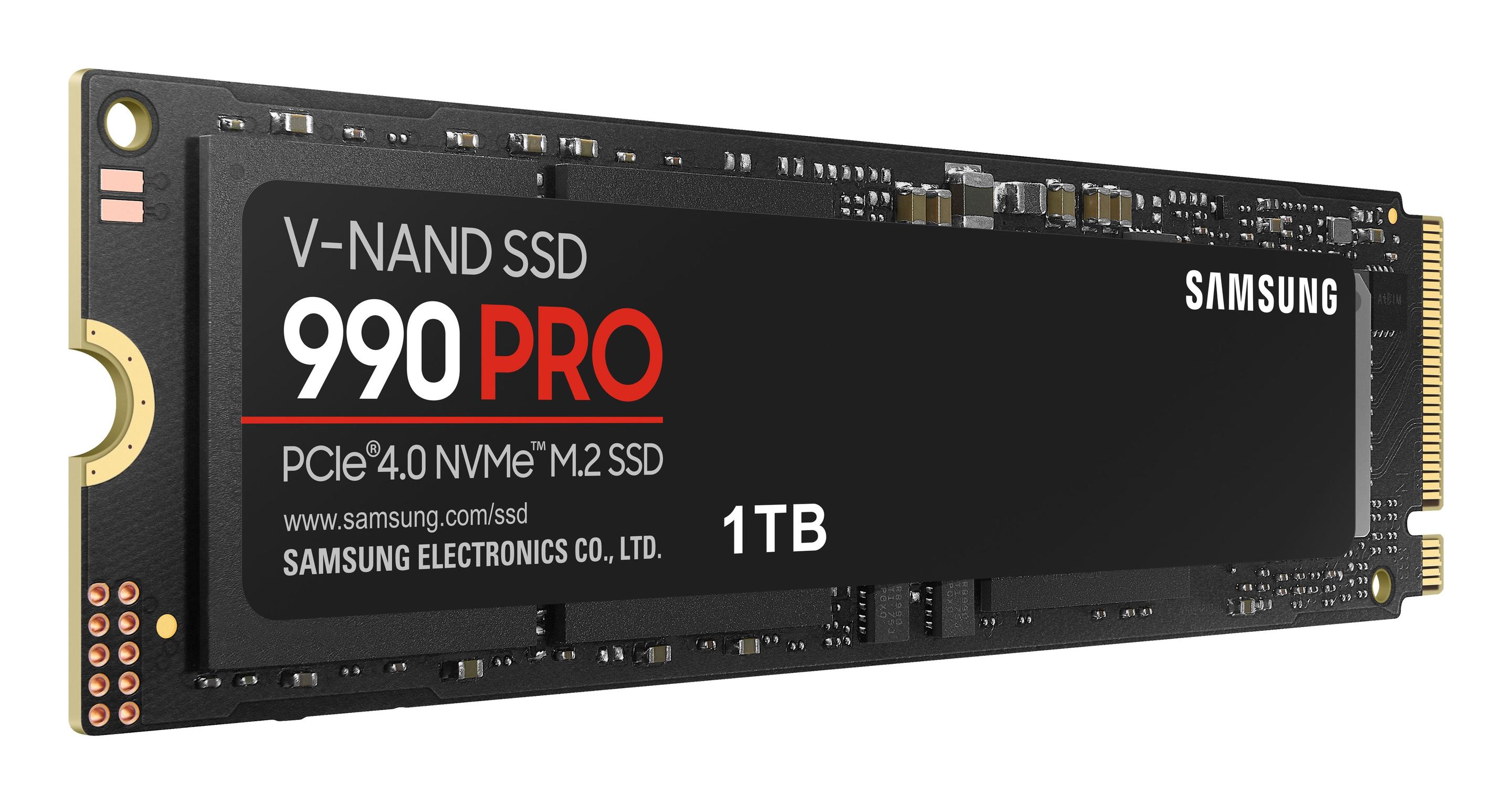 SSD SAMSUNG 990 PRO MZ-V9P1T0BW (1 TB - M.2 2280 - PCI Express 4.0 NVMe - Preto) — miniatura 2