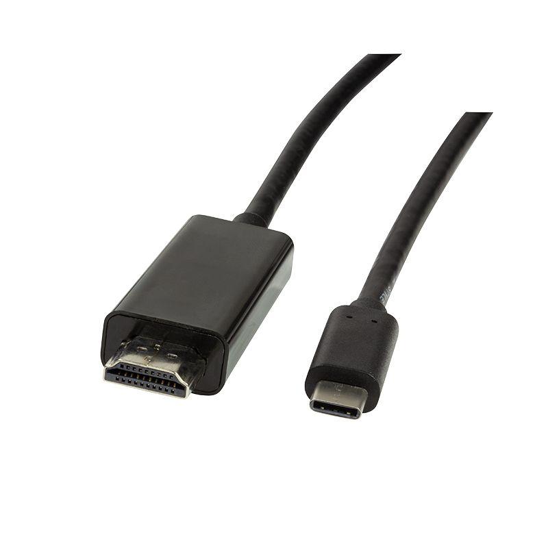 Cabo Adaptador USB-C para HDMI LOGILINK UA0330 (3 m - Macho - HDMI-A macho - Preto), miniatura 2