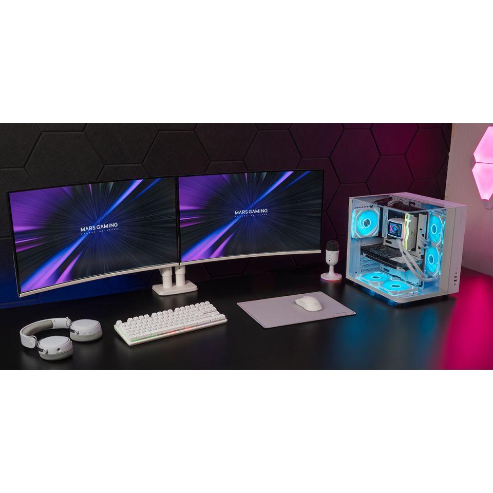 Caixa PC MARS GAMING MC-INFINIOLITEW (ATX, micro ATX, Mini-ITX - Torre média - Vidro temperado - Branco) — miniatura 8