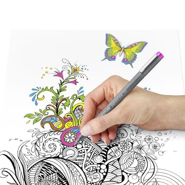 Conjunto de Marcadores de Ponta Fina STAEDTLER Pigment Liner 308 WP4 (Polipropileno - Preto), miniatura 6