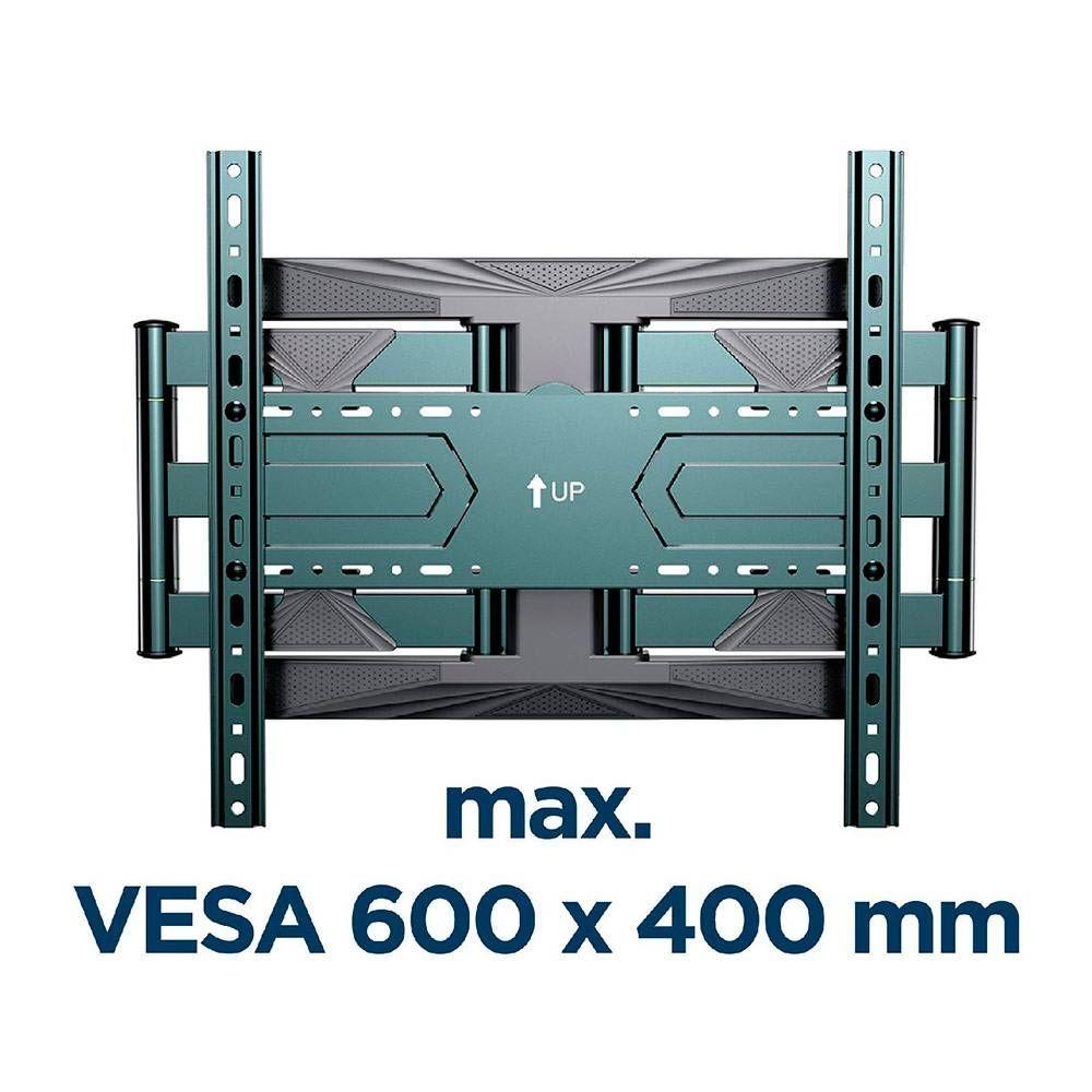 Suporte de Parede TV GEMBIRD WM-80ST-01 (40-80" - VESA 600x400 - Preto), miniatura 3